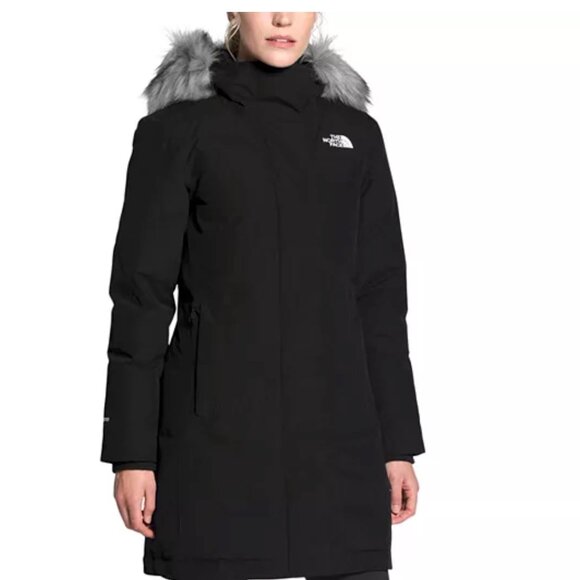 North Face Arctic Waterproof Down Parka with Faux Fur Trim NEW - Picture 2 of 12